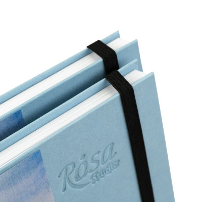 Блокнот на спіралі A5 (14,8х21см), 100г/м2, 80л, блакитний, ROSA Studio