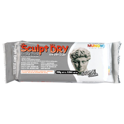 Масса для моделирования, серая, самозастывающая, 250 г., Sculpt Dry, MUNGYO