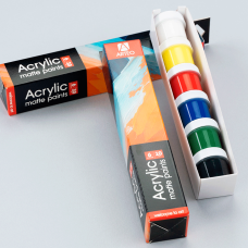 Набор акриловых красок Art матовый 6x10мл Arteo