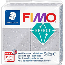 Пластика Effect, Срібло з блискітками, 57г, Fimo