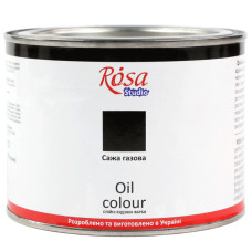 Фарба олійна, Сажа газова, 490 мл, ROSA Studio 325517 