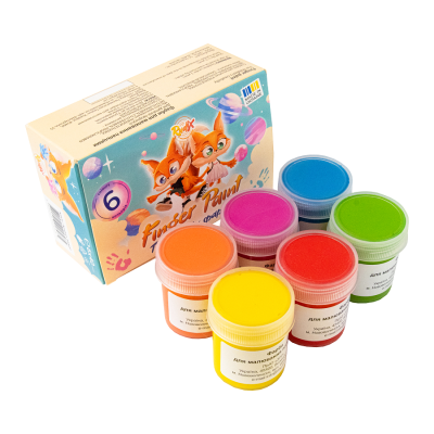 Набор пальчиковых красок 6x40 мл Rudix Набор пальчиковых красок 6x40 мл Rudix