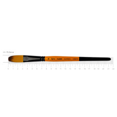 Кисть Синтетика овальная, FLAME 1368FR, №18, кор ручка ROSA 1368FR18