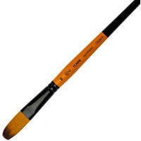 Кисть Синтетика овальная, FLAME 1368FR, №18, кор ручка ROSA 1368FR18