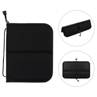 Пенал для пензлів чорний 20x25 см, DK ART