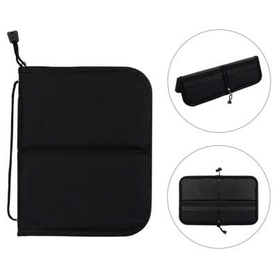 Пенал для пензлів чорний 20x25 см, DK ART