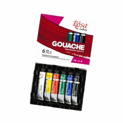 Набір гуашевих фарб 6х20мл ROSA Gallery