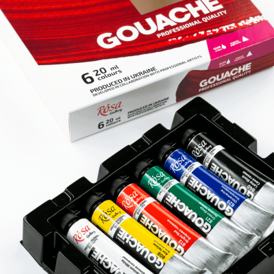 Набір гуашевих фарб 6х20мл ROSA Gallery