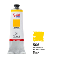 Краска масляная, Желтая светлая (506), 100 мл, ROSA Studio