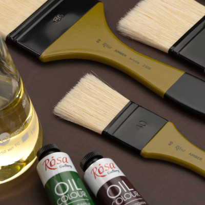 Пензель Щетина флейц, AMBER 2306, №50, к.р. ROSA