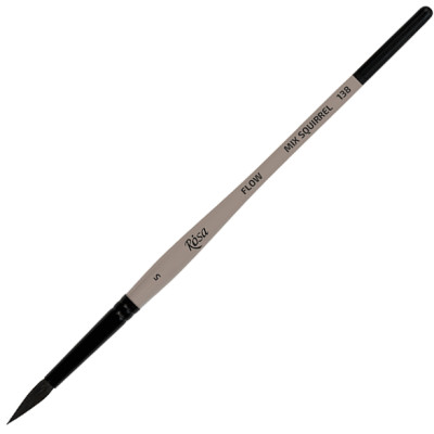 Пензель Мікс білка кругла, FLOW 138, № 5, к.р. ROSA