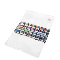 Набір акварельних фарб "Ботаніка", в металевому пеналі, 28 кол., кювета, ROSA Gallery