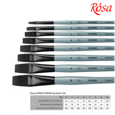 Пензель синтетика плоска серії STREAM 134 № 6