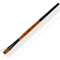 Пензель Синтетика плоска, FLAME 1368F, №6, коротка ручка ROSA 1368F06 