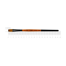 Кисть Синтетика плоская, FLAME 1368F, №6, кор ручка ROSA 1368F06