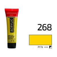 Фарба акрилова AMSTERDAM, (268) AZO Жовтий світлий, 20 мл, Royal Talens