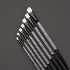 Кисть Синтетика угловая, INTENSE 1668А, №4, длин ручка ROSA 1668А04