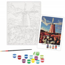 Картина по номерам акрил набор стандарт Старая мельница, ROSA START