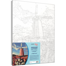 Картина по номерам акрил набор стандарт Старая мельница, ROSA START