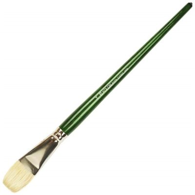 Пензель Щетина плоска, Classic 2402F, №14, довга ручка KOLOS