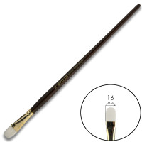 Пензель Синтетика овальна, Snow 1098FR, №20, довга ручка KOLOS