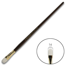 Пензель Синтетика овальна, Snow 1098FR, №20, довга ручка KOLOS