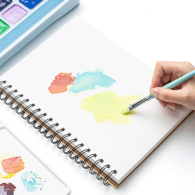 Блокнот на спирали для гуаши, 18х25см, 160г/м², 50л, Анимационный дизайн, HIMI