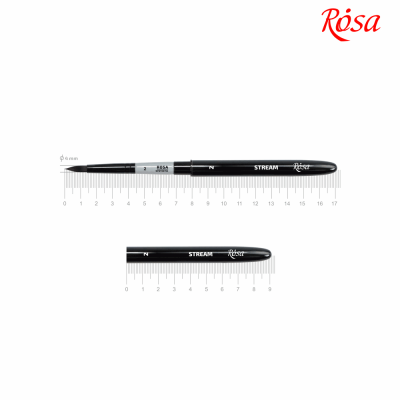 Синтетика кругла, TRAVEL BRUSH, STREAM 158, № 2, к.р. пензель ROSA 18431582 