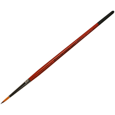 Пензель Синтетика кругла, Carrot 1097R, № 2, коротка ручка KOLOS