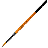 Пензель Синтетика кругла, FLAME 1368R, №7, коротка ручка ROSA 1368R07 