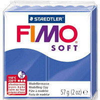 Пластика м'яка Fimo Soft, Синя блискуча, 57 г.