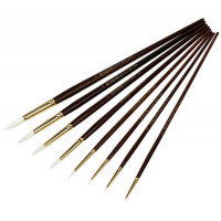 Пензель Синтетика кругла, Snow 1098R, № 8, довга ручка KOLOS