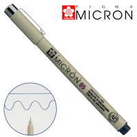 Линер PIGMA Micron (0,5), 0,45 мм, Сине-черный, Sakura