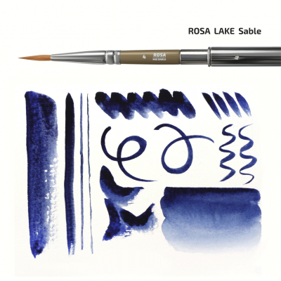 Кисть микс соболь и синтетика круглая TRAVEL BRUSH LAKE серии 178 №4