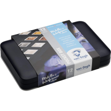 Набор акварельных красок VAN GOGH Pocket box SPECIALTY 12 кювет + кисточка, Royal Talens