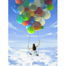 Холст на картоне с контуром, Пейзаж №41, 30х40, хлопок, акрил, ROSA START (GPA283841)