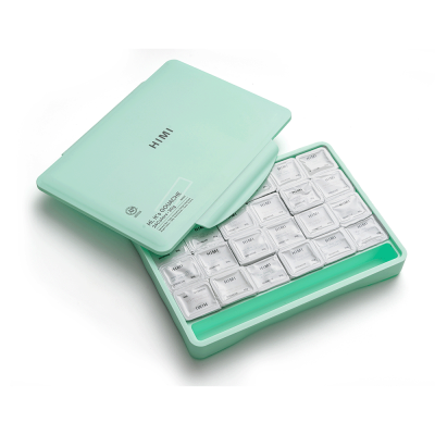 Набор гуашевых красок HIMI Jelly Cup 24x30 мл, 3 кисти, зеленый пластиковый пенал Набор гуашевых красок HIMI Jelly Cup 24x30 мл, 3 кисти, зеленый пластиковый пенал