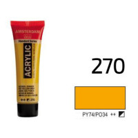Краска акриловая AMSTERDAM, (270) AZO Желтый темный, 20 мл, Royal Talens