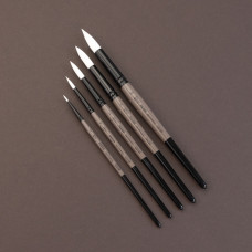 Кисть Синтетика круглая, MOON 1203R, №8, кор ручка ROSA 1203R08