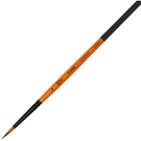 Пензель Синтетика кругла, FLAME 1368R, №4, коротка ручка ROSA 1368R04 