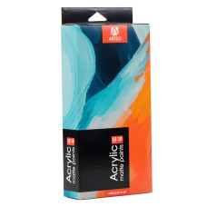 Набор акриловых красок Art матовый 18x10мл Arteo