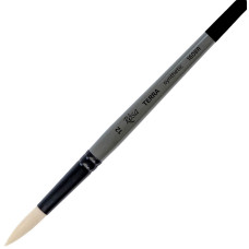 Кисть Синтетика круглая, TERRA 1608R, №12, длин ручка ROSA 1608R12