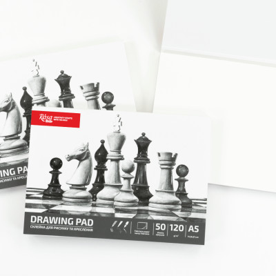 Склейка для малюнка, Шахи, А5 (14,8*21 см), 120г/м2, 50л, ROSA Studio