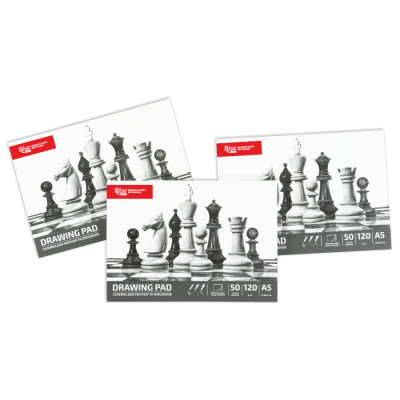 Склейка для малюнка, Шахи, А5 (14,8*21 см), 120г/м2, 50л, ROSA Studio