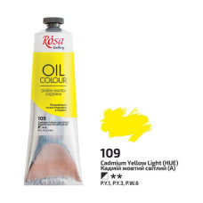 Фарба олійна, Кадмій жовтий світлий, 100 мл, ROSA Gallery