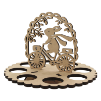 Подставка для яиц Зайка №4 МДФ 20х20х14 см ROSA TALENT