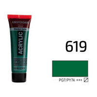 Фарба акрилова AMSTERDAM, (619) Перм. зелений темний, 20 мл, Royal Talens