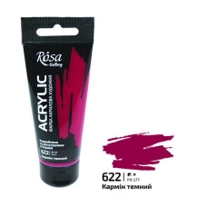 Фарба акрилова, Кармін темний, 60 мл, ROSA Gallery (3241622)