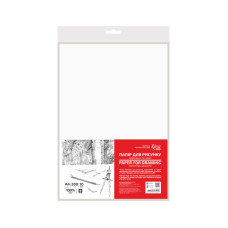 Папір для рисунку та креслення, пакет, А4 21х29,7 см 10арк, дрібне зерно, 200г/м2, ROSA Studio 169221002 
