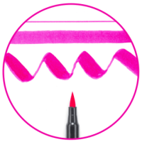 Маркер-кисточка акварельные KOI, Розовый (20), Sakura